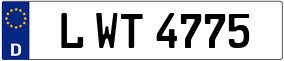 Trailer License Plate